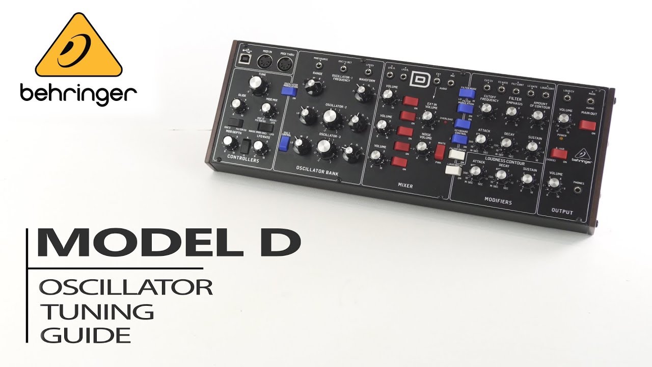 BEHRINGER MODEL D OSCILLATOR TUNING GUIDE