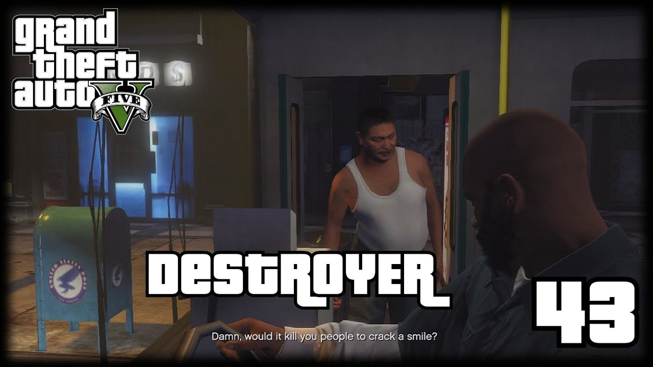 GTA V WalkThrough #43 - تختيم حرامي السيارات الخامس #43 - سواق الباص