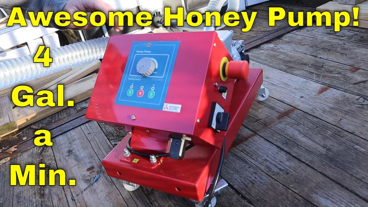 🔵Lyson Honey Pump in Action! and Wax Dipping Cypress Medium supers