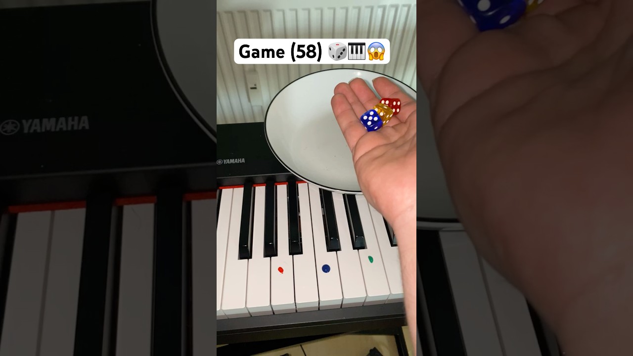 Let a Dice Decide Every Song I Play 🎲 #piano #shorts