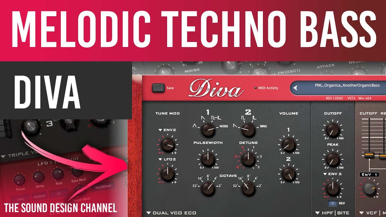 DIVA Tutorial | BASS Sound, Melodic Techno | Rolling bass / Sustain Bass - Tutorial