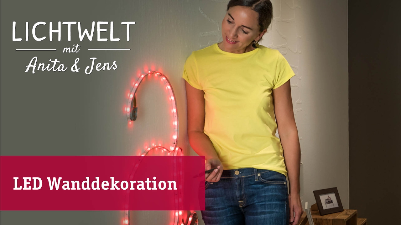 LED Wanddeko selbermachen