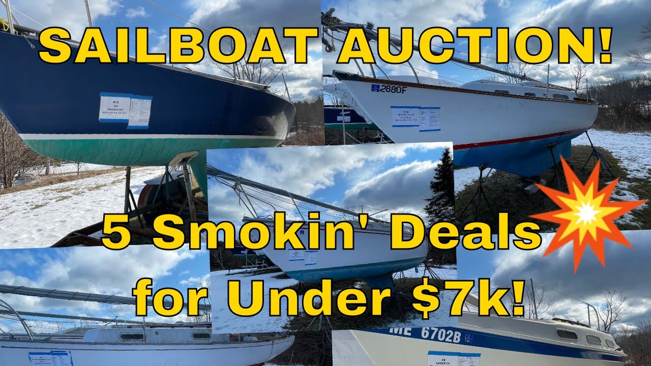 Can You Buy  CHEAP USED SAILBOATS for under $7K in MAINE? - I found FIVE all in one place! Ep. 4