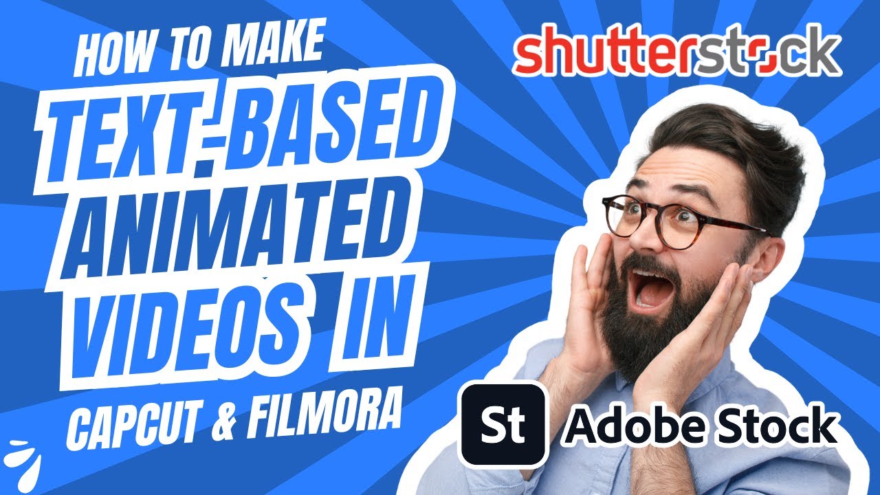 How to Make Simple Text Based Animated Videos in CapCut & Filmora 13 for Adobe Stock & Shutterstock