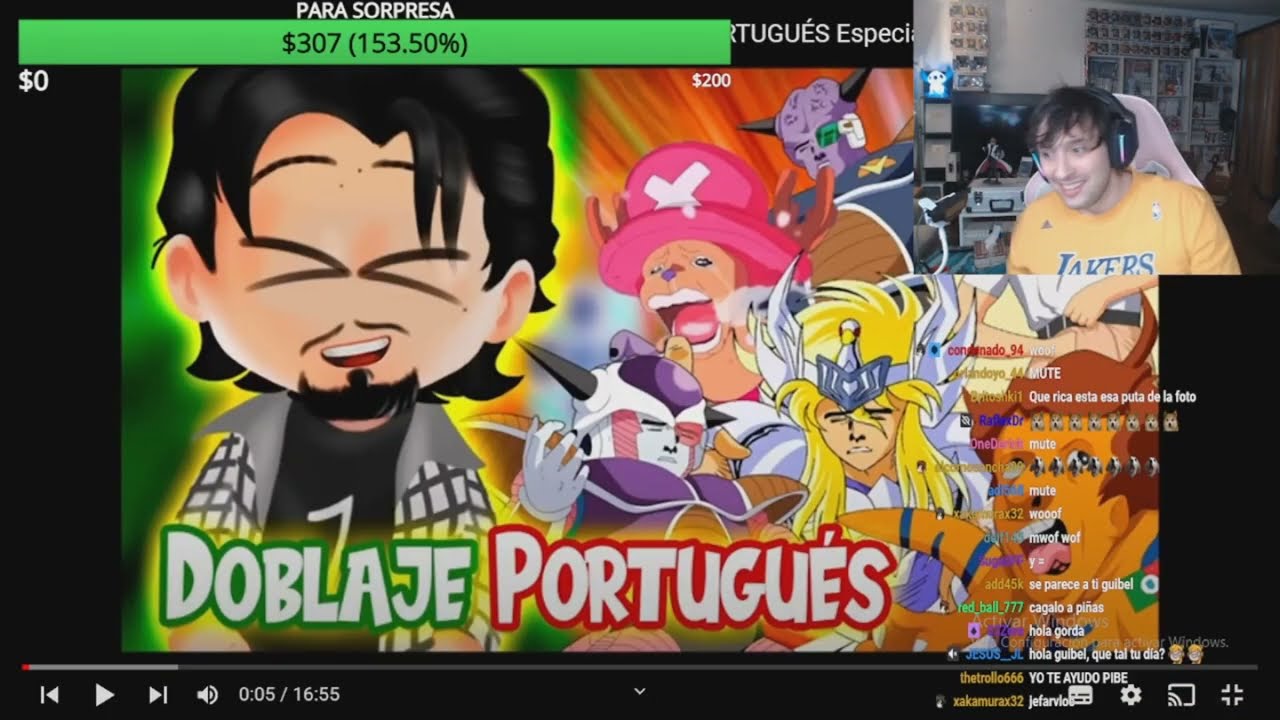 GUIBEL REACCIONA AL DOBLAJE PORRTUGUES