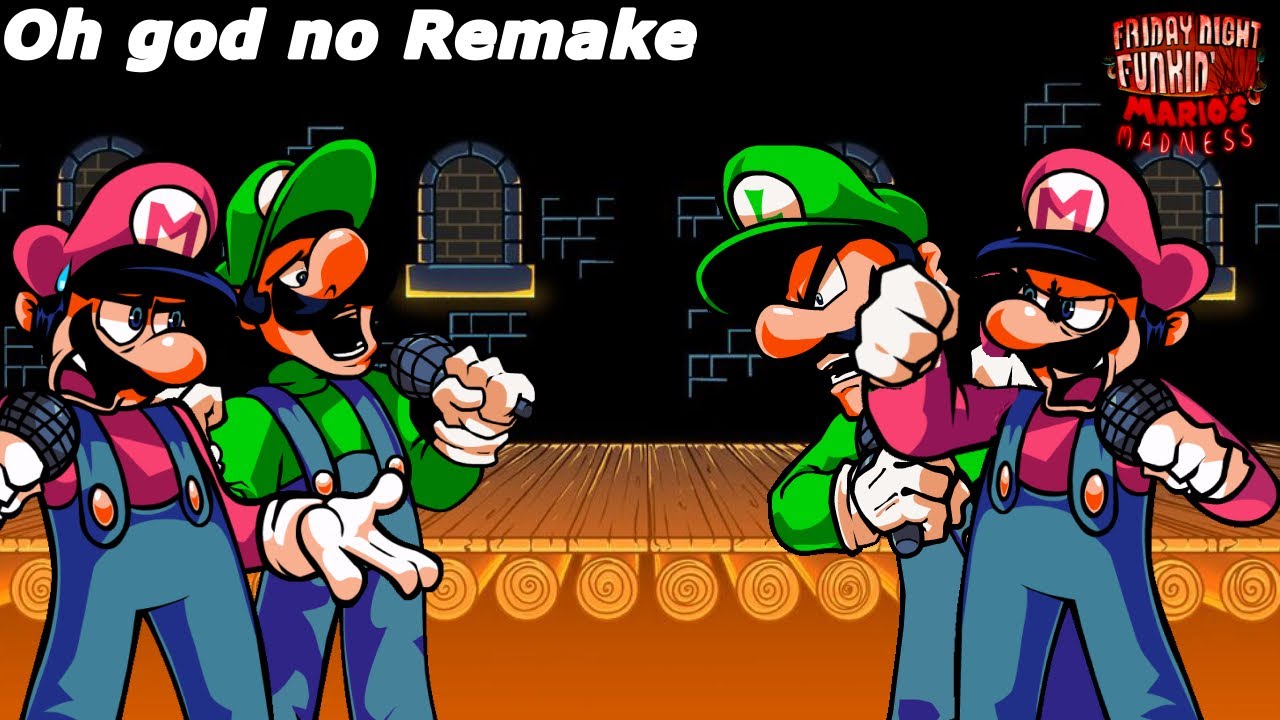 FNF OH GOD NO REMAKE DUET [MARIO MADNESS V2] Duet