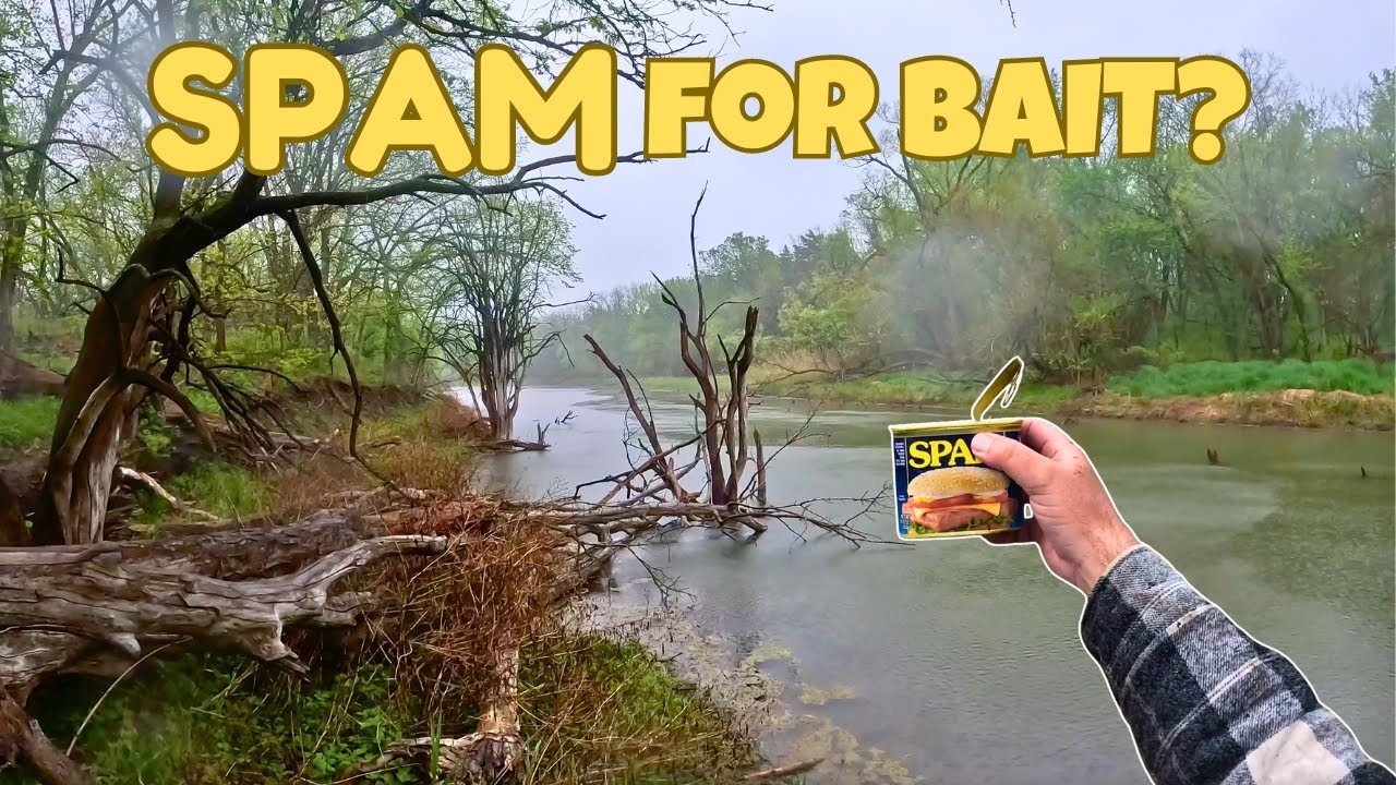 Using SPAM for Catfish Bait in the POURING Rain! Will it Work?