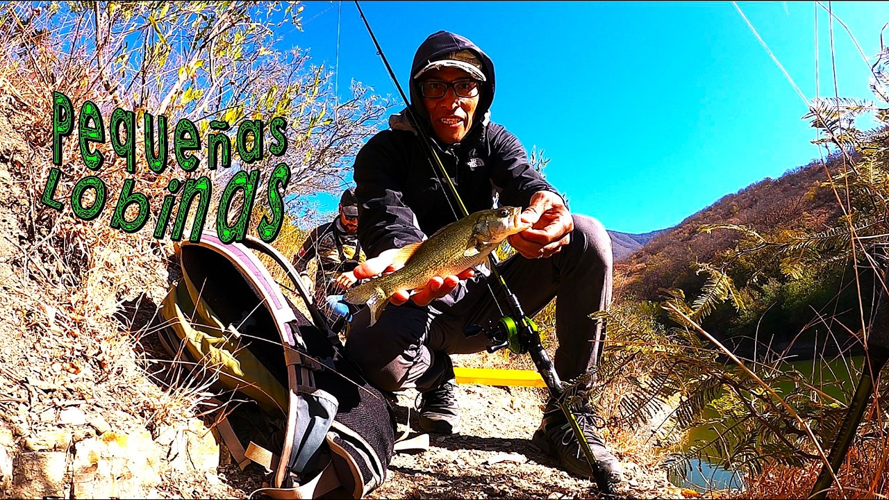 Pesca de lobina en Santiaguito Oaxaca