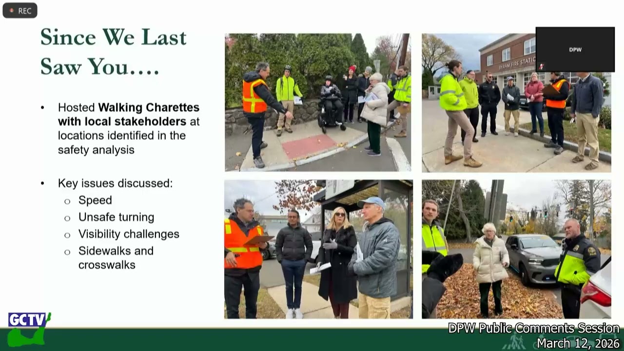 Safe Streets Public Comment Session, March 12, 2026