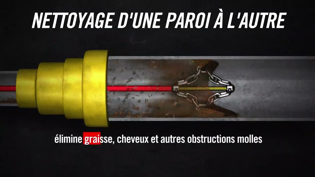 Machine de nettoyage des canalisations de paroi à paroi K9-12 FlexShaft