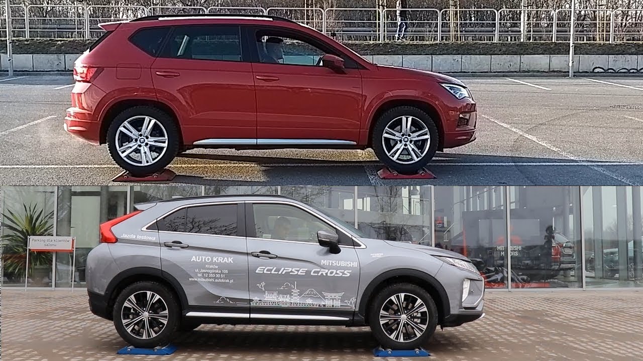 SLIP TEST - Seat Ateca 4Drive vs Mitsubishi Eclipse Cross S-AWC - @4x4.tests.on.rollers