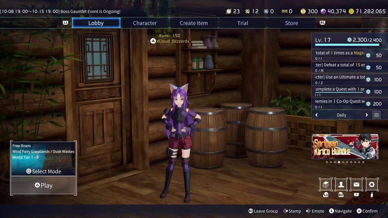 Sao FD rank 500 grind 1/31 come relax