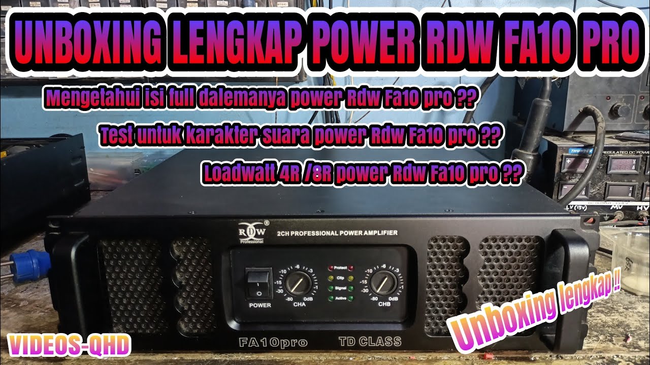 Power Rdw fa10 pro 🔴 unboxing lengkap ‼️