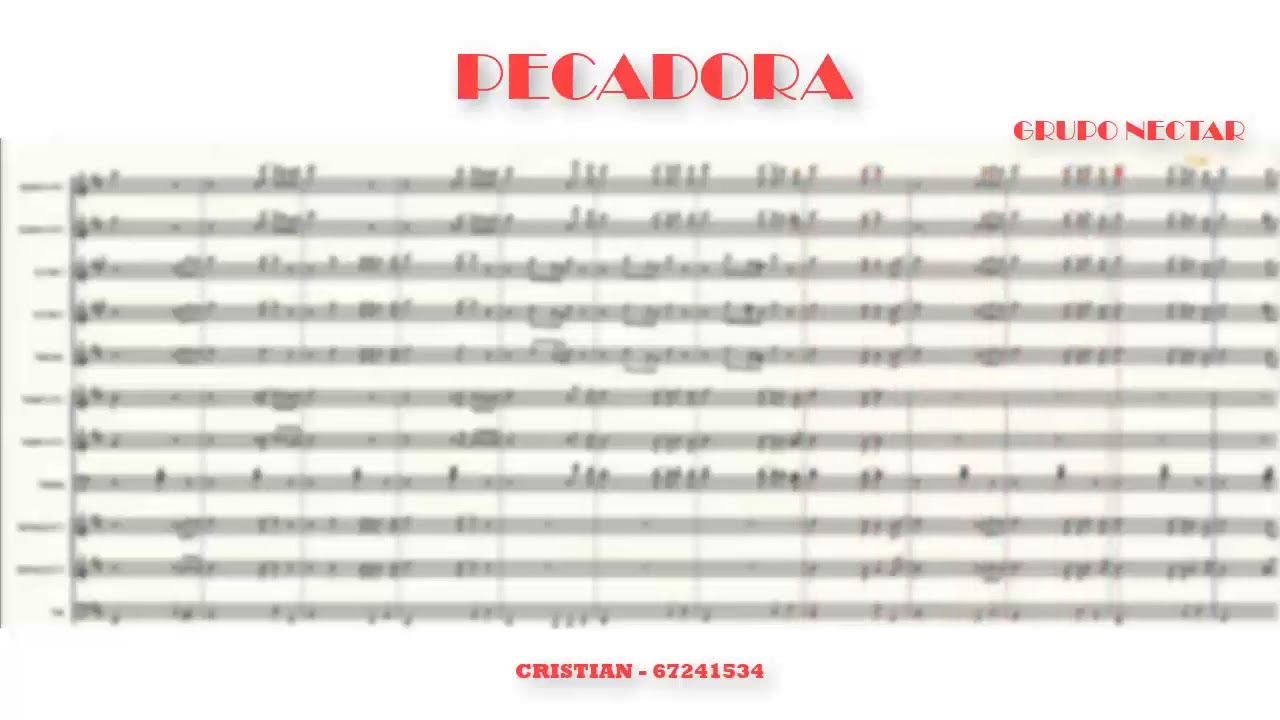 PARTITURA PECADORA - GRUPO NECTAR