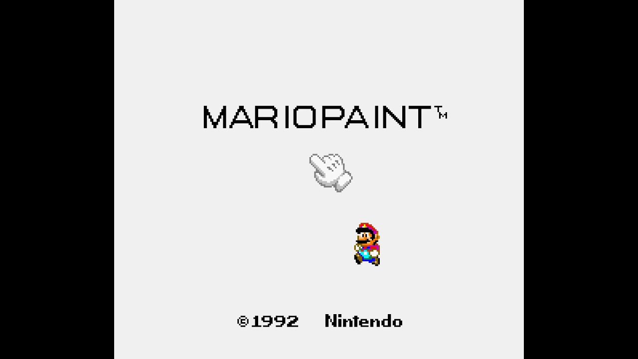 Mario Paint (SNES, USA) Playthrough