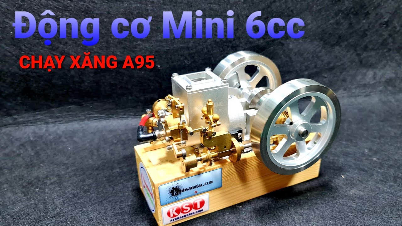 Nổ Thử Động Cơ Mini 6cc Xăng A95 - Bản v2