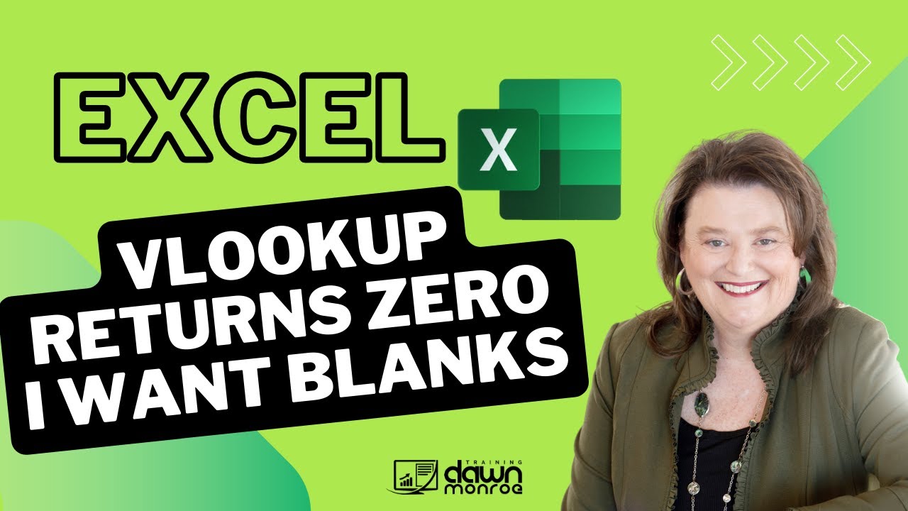 Excel VLOOKUP Returns Zero Values - Need Blanks Instead