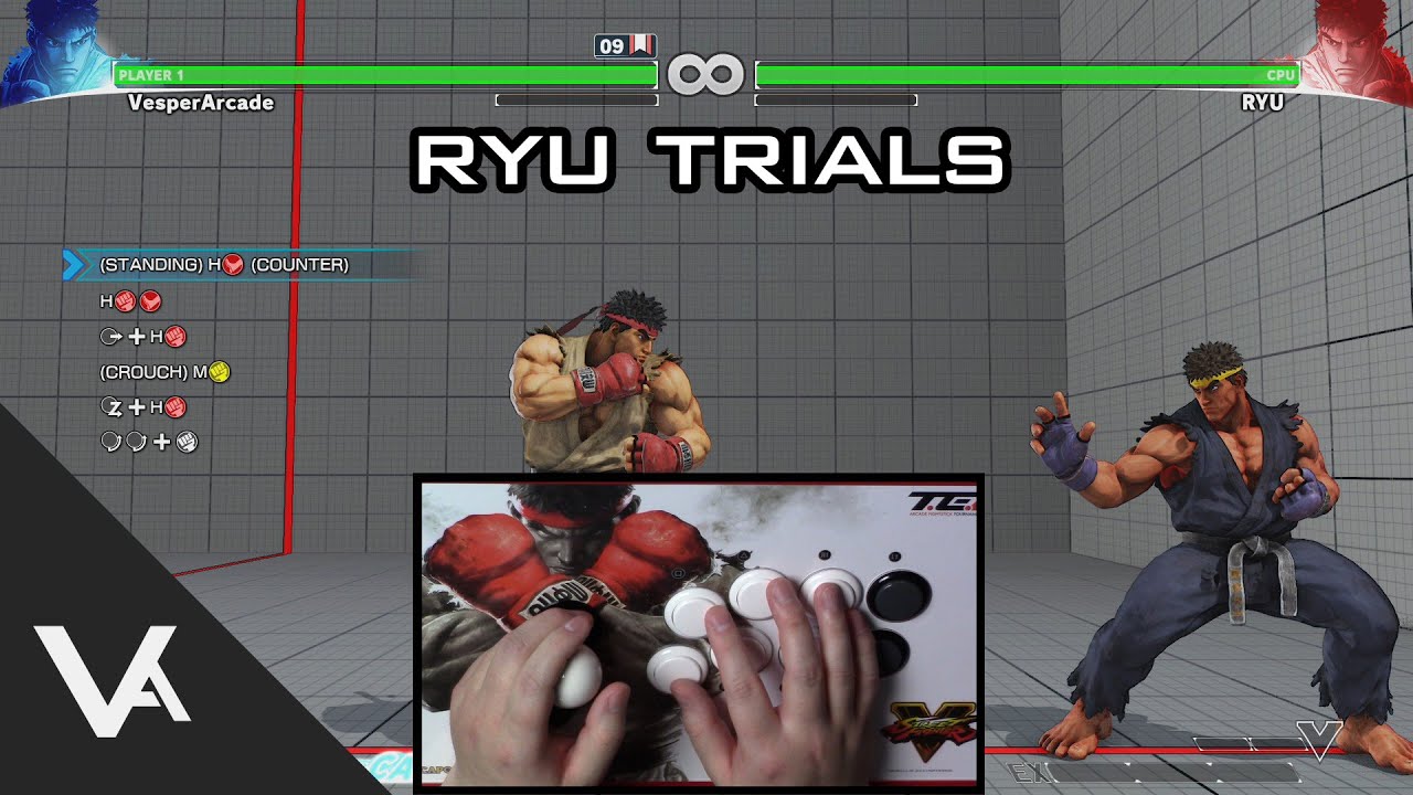 Street Fighter V / 5 Trial Mode - Ryu