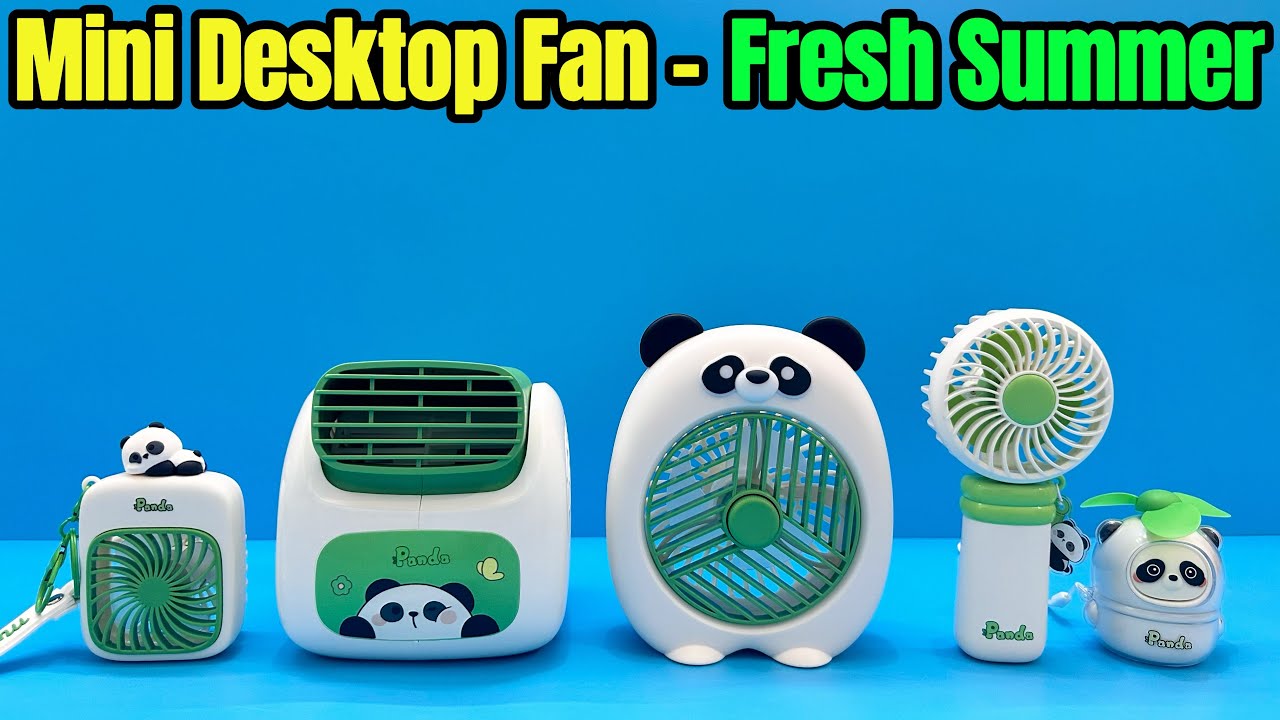 Mini Fan - Desktop Fan, Strong Wind A Comfortable And Cool Summer, Rechargeable | Unboxing & Review