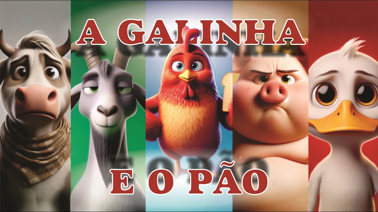 A FÁBULA DA GALINHA E O PÃO | A História contada e Ilustrada