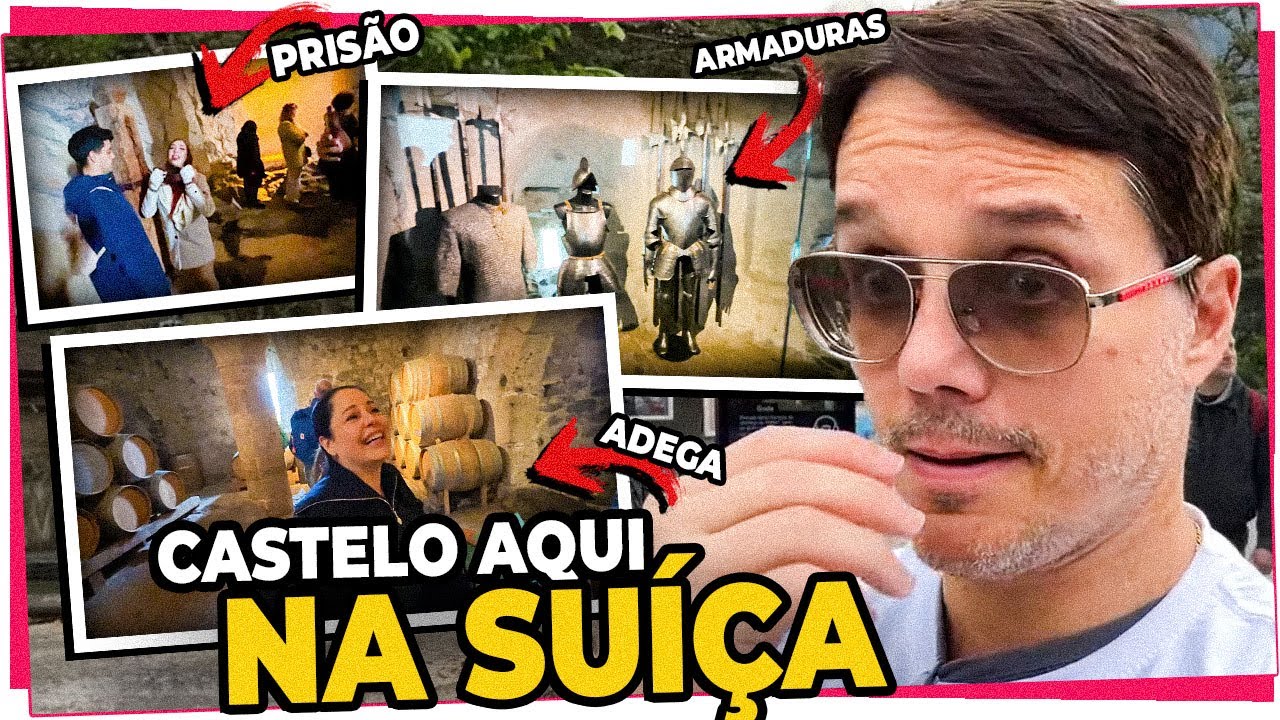 ENTREI EM UM CASTELO ANTIGO DE VERDADE AQUI NA SUÍÇA [Castelo REAL]