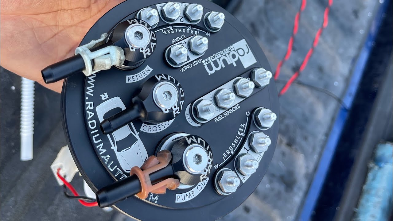 Radium Nissan Made For: S14/S15/R33/R34 Fuel Hanger with Twin Fuel Pump Install | Otis Dixon