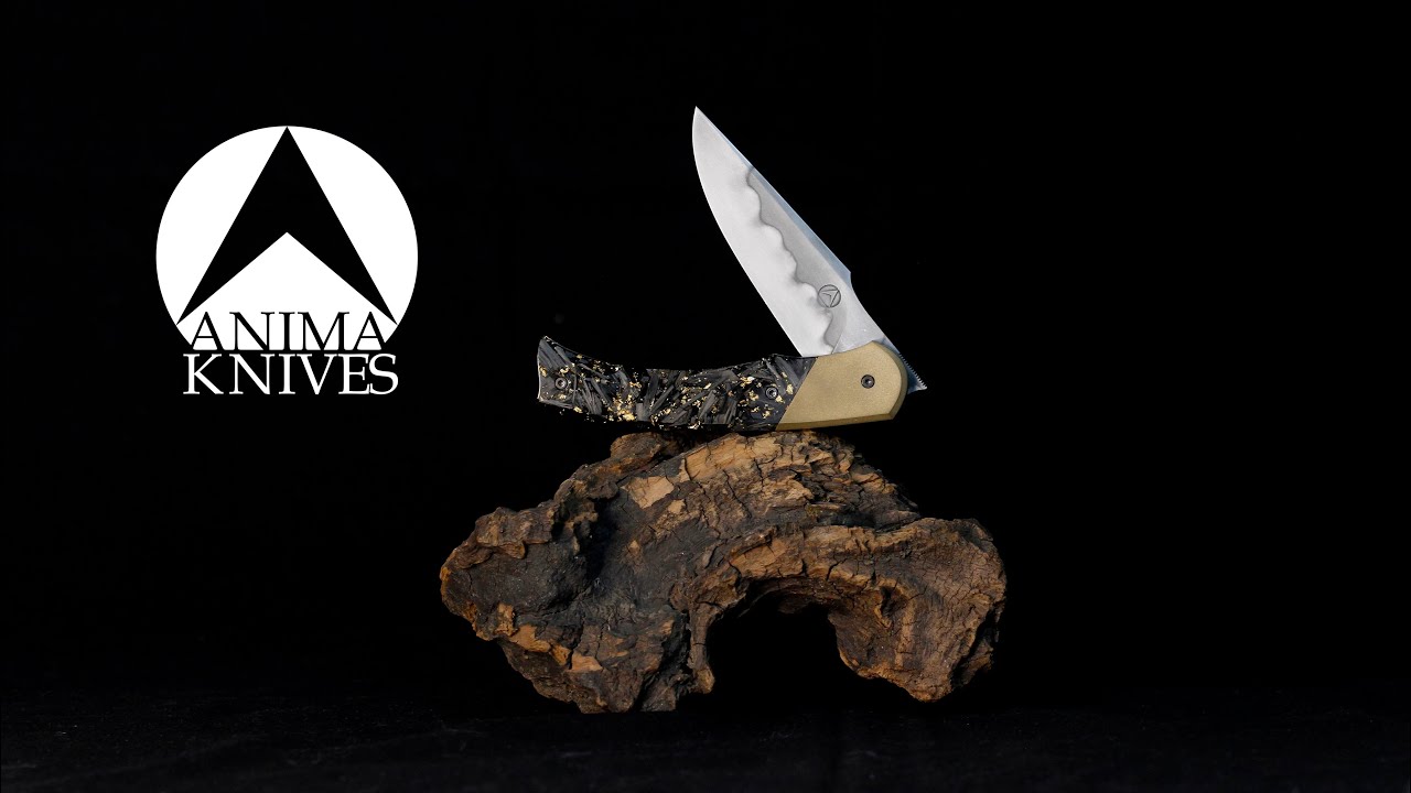 Fabrication d'un liner lock laiton et carbone / Knifemaking liner lock brass and carbon