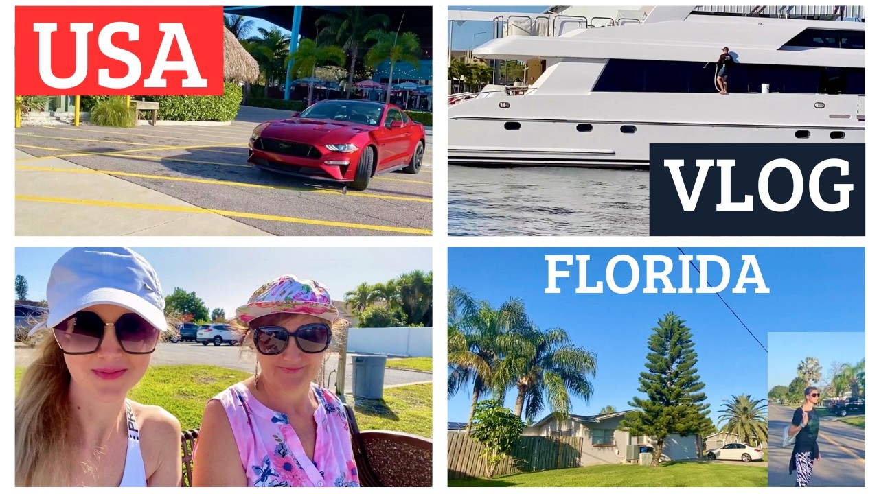 Vlog #23 - Living in Florida 🌴 Beautiful Nature Walk | Boat Cleaning & Dinner at Sunset 🌇😄🧡
