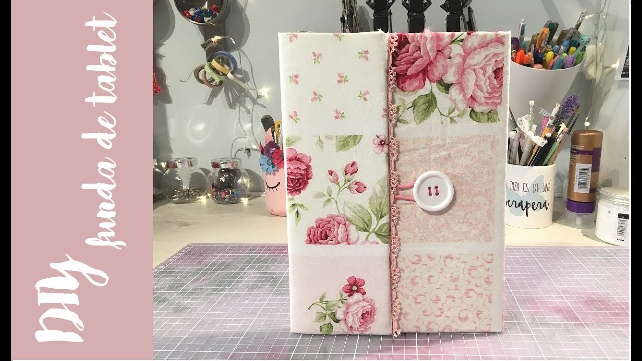 DIY funda para tablet. Manualidades scrapbooking.