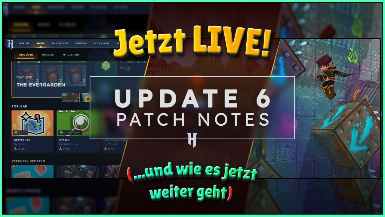 Update 6 ist da! Alle neuen Features, Creative Tools & Netzwerk-Verbesserungen