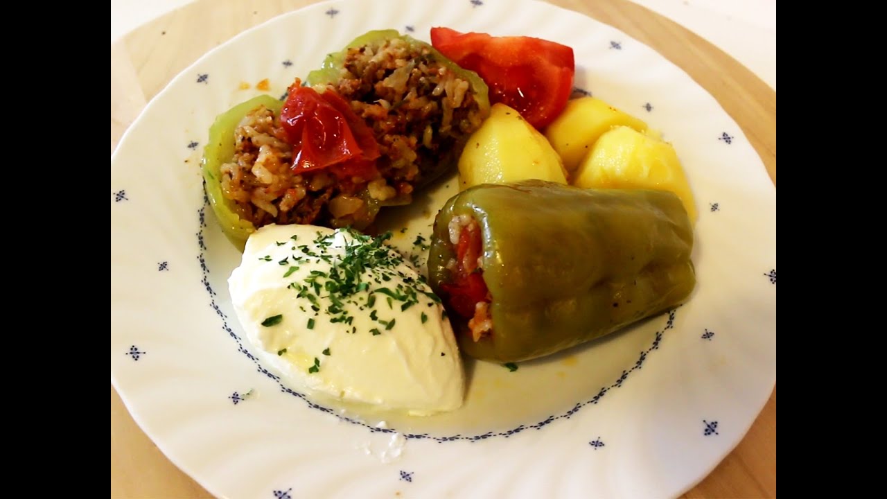 Türkische Küche - Gefüllte Paprika - Biber Dolması