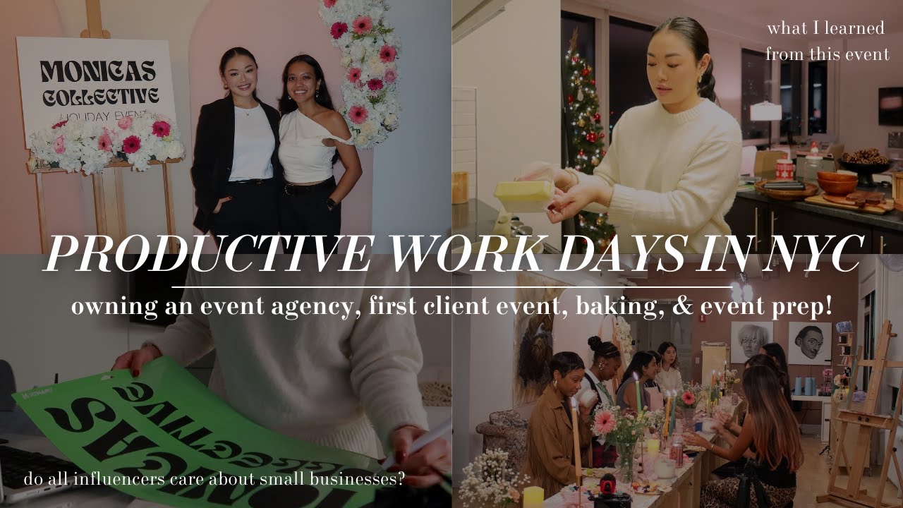 VLOG: first client event with MONICAS Collective, takeaways about influencer events, productive days