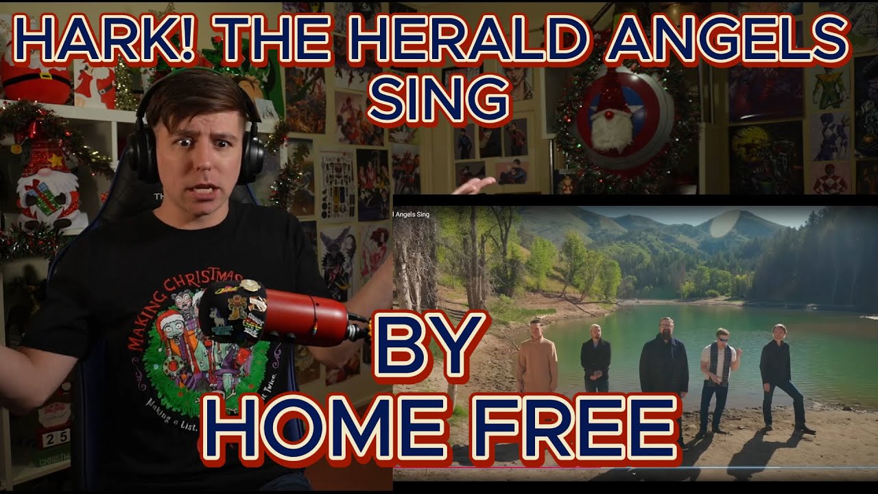 THEY MADE THIS A WHOLE NEW SONG!!!!!!!! Blind reaction to Home Free - Hark! The Herald Angels Sing