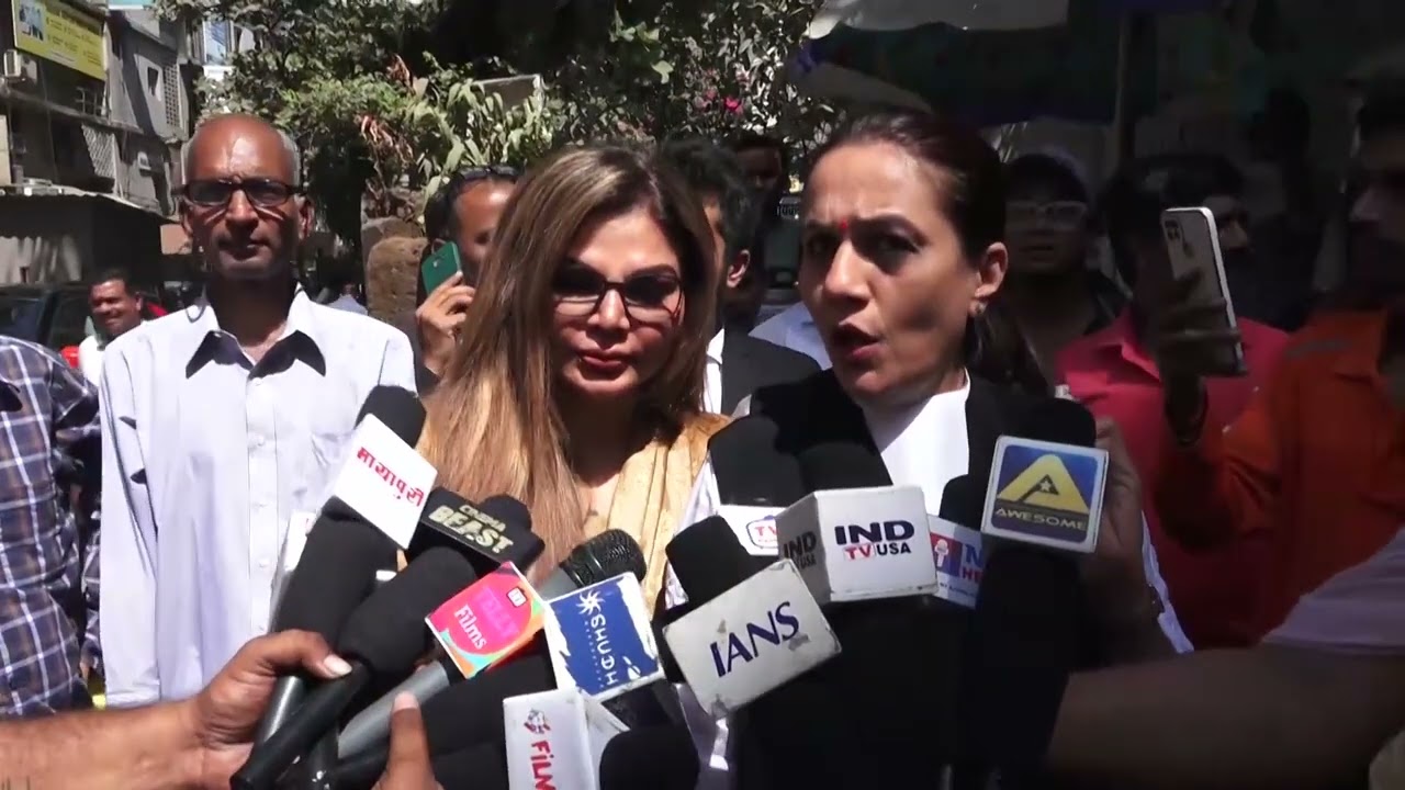 Rakhi Sawant With Advocate Spotted At Andheri Court