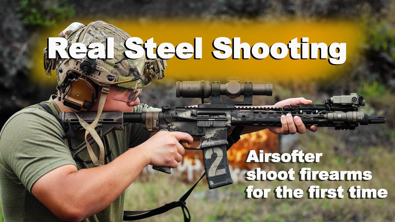 Airsofter Shoot  firearms for the first time. [Re-edited]　初の実銃射撃
