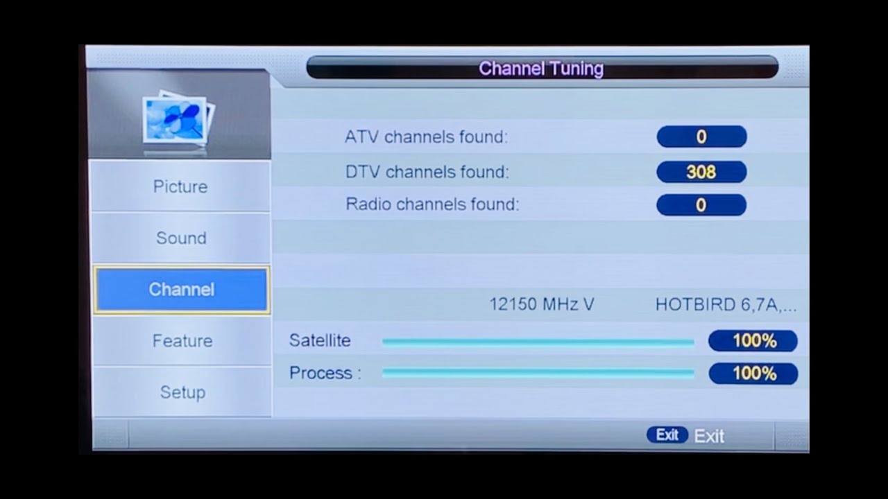 How to Installation Satellite channel on #SONYtv