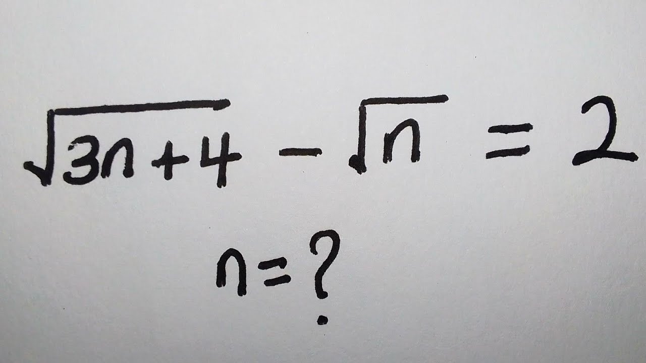 A Nice Math Radical Equation | Math Olympiad Question