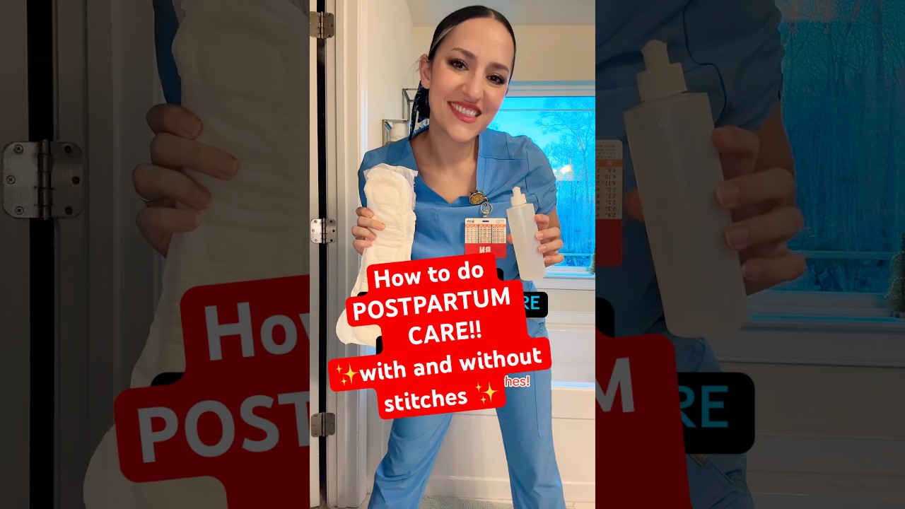 How to do postpartum care! #Nurse #Baby #Pregnancy #Educational