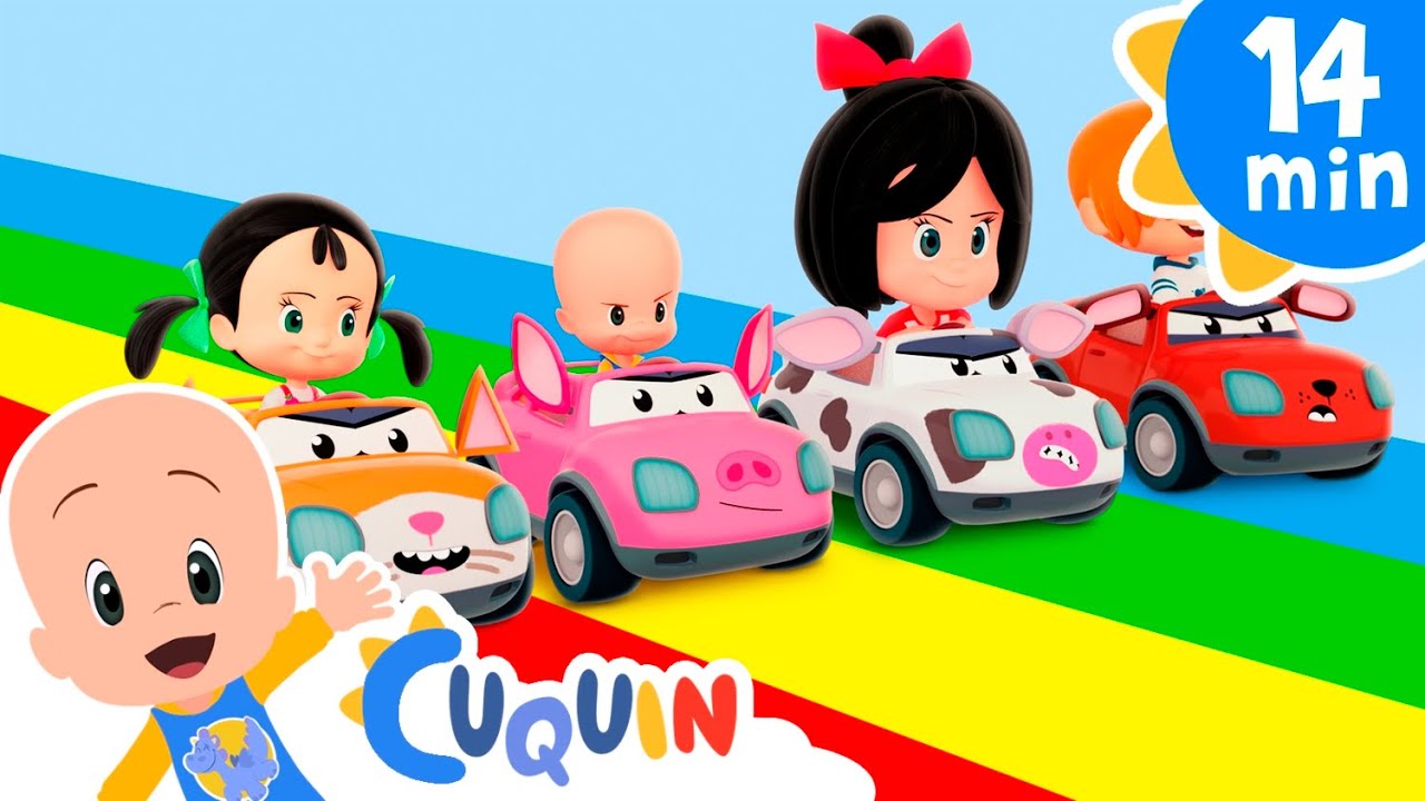 Las ruedas de los Animales girando van | Cleo & Cuquín: canciones infantiles