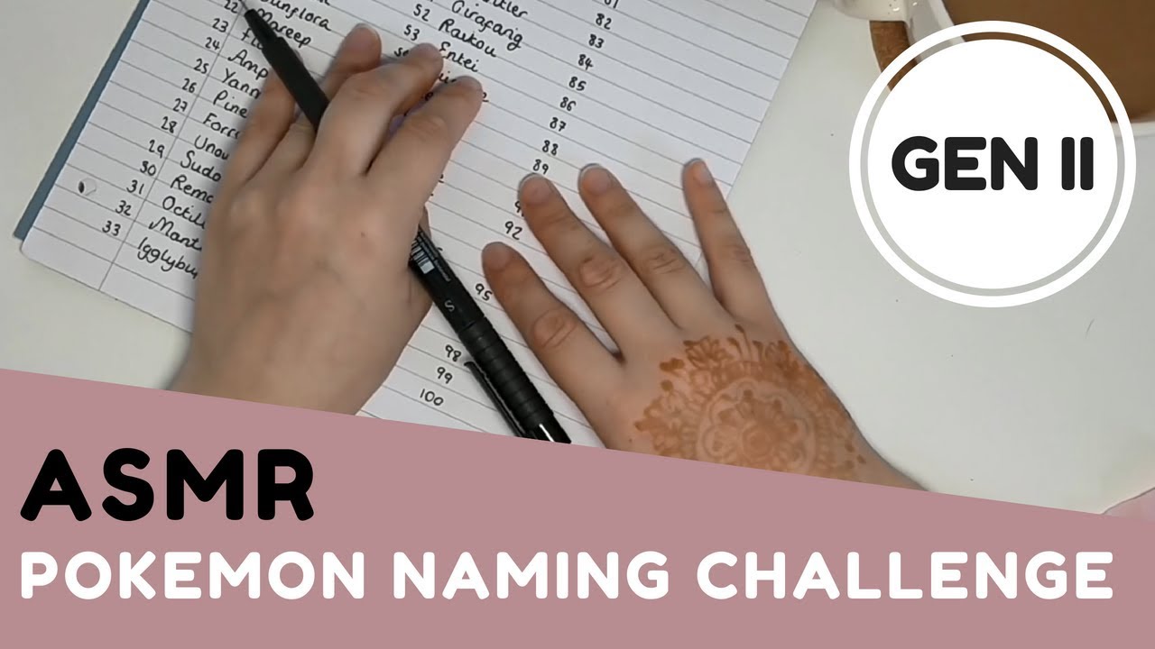 ASMR Naming Every Generation 2 Pokemon From Memory (Ft. Cookie!)