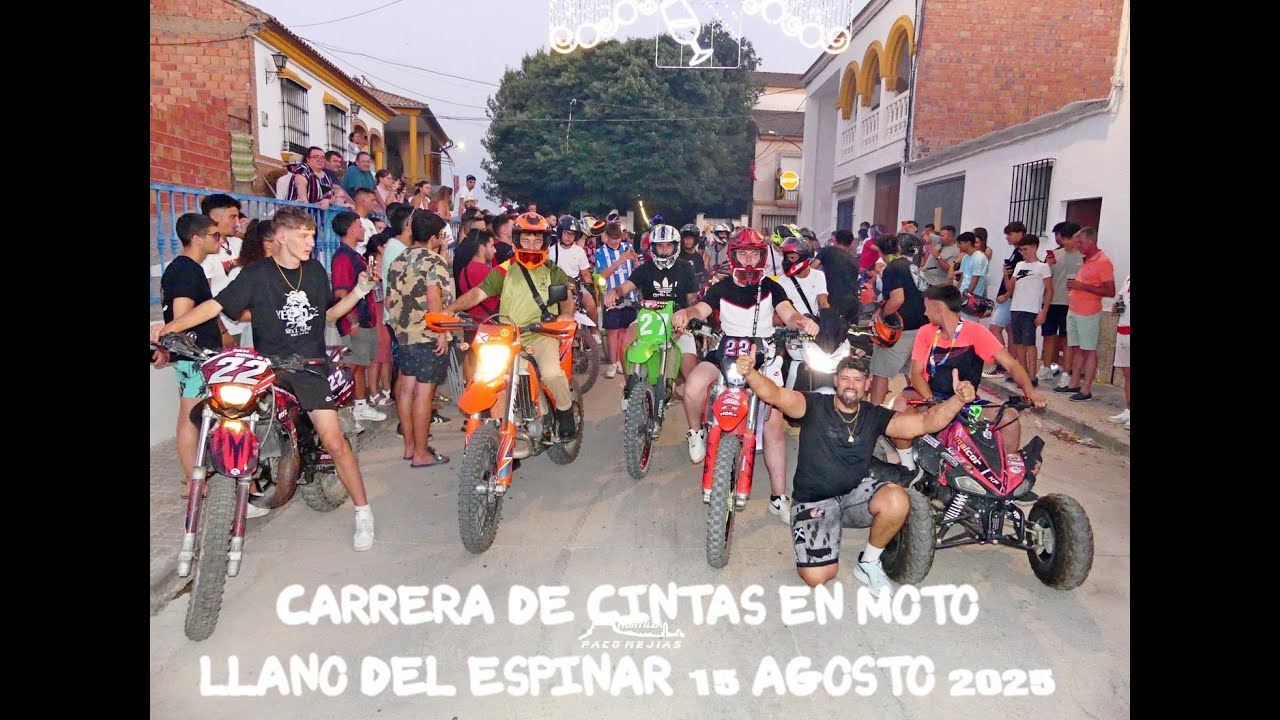 CARRERA DE CINTAS EN MOTO LLANO DEL ESPINAR 15  08 2025