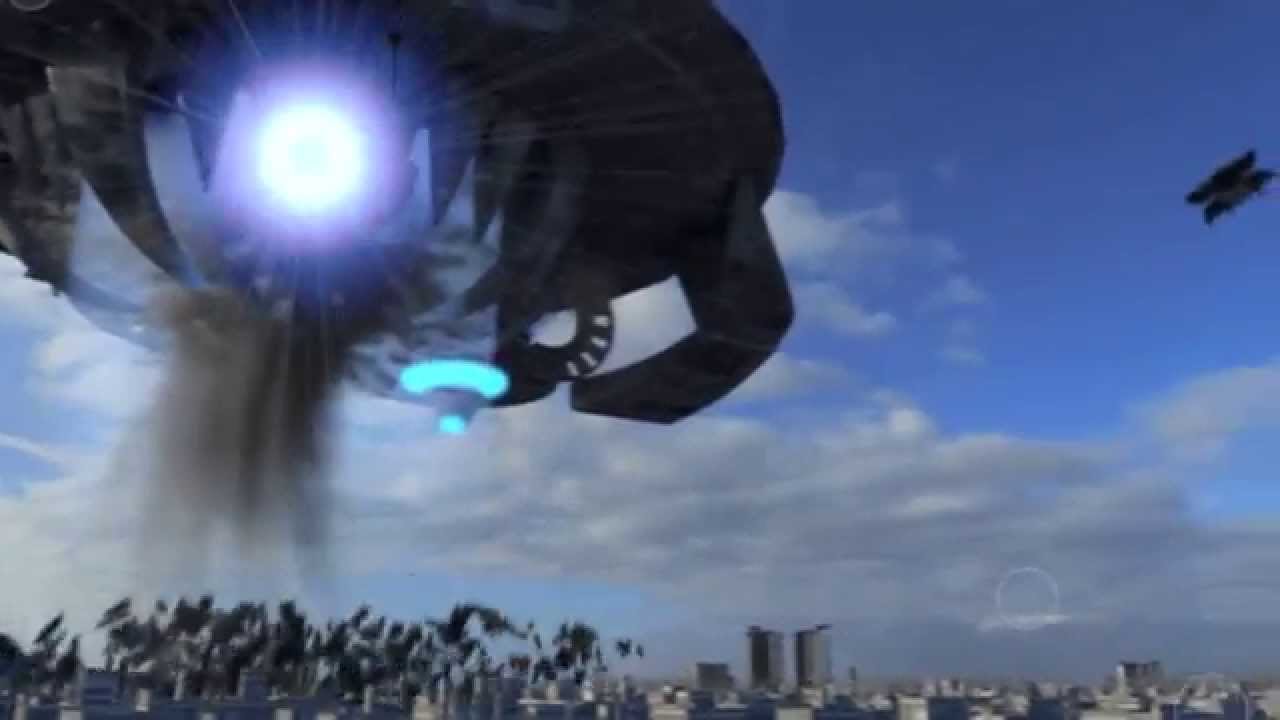 Skyline Drone Scene 3D Max