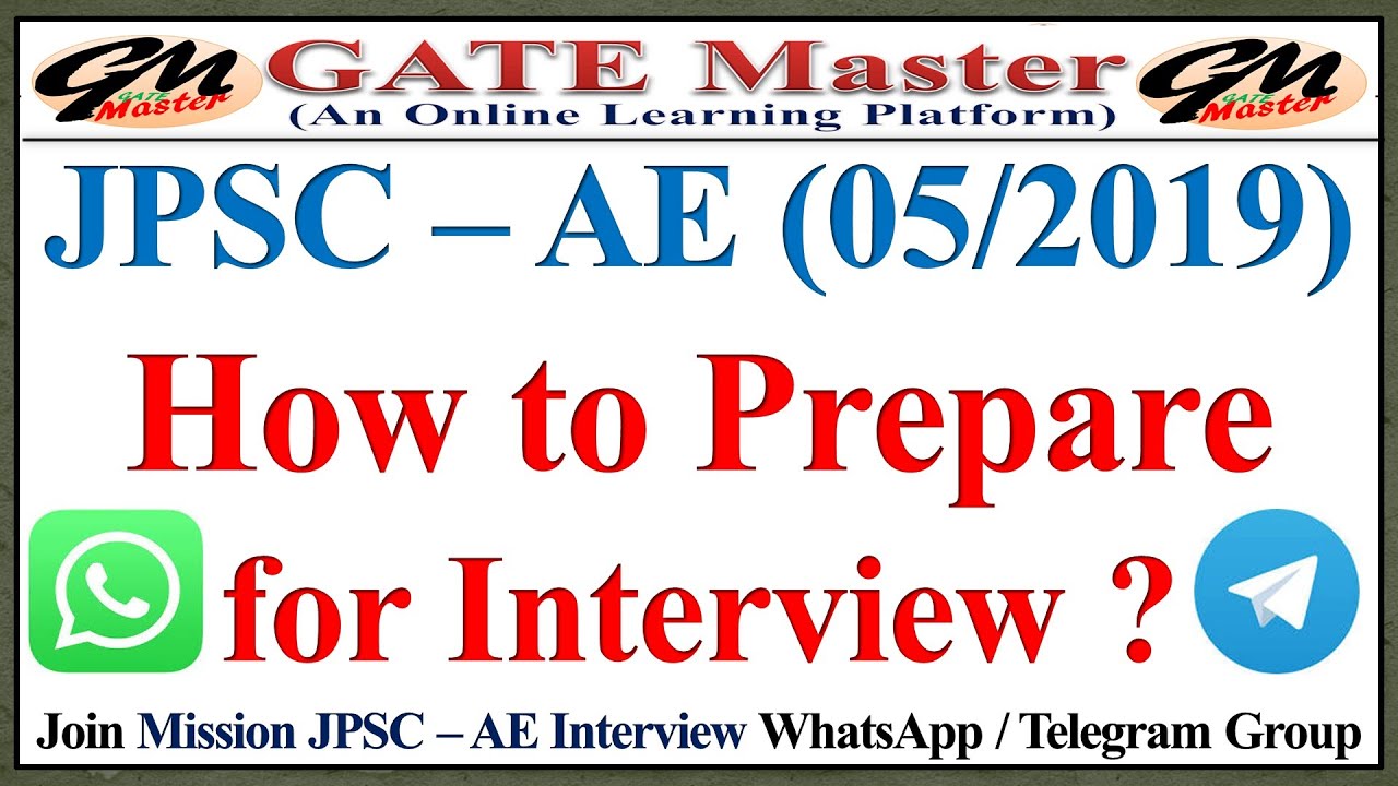 JPSC-AE (05/2019) Civil Engineering & Mechanical Engineering | How to Prepare for Interview ?