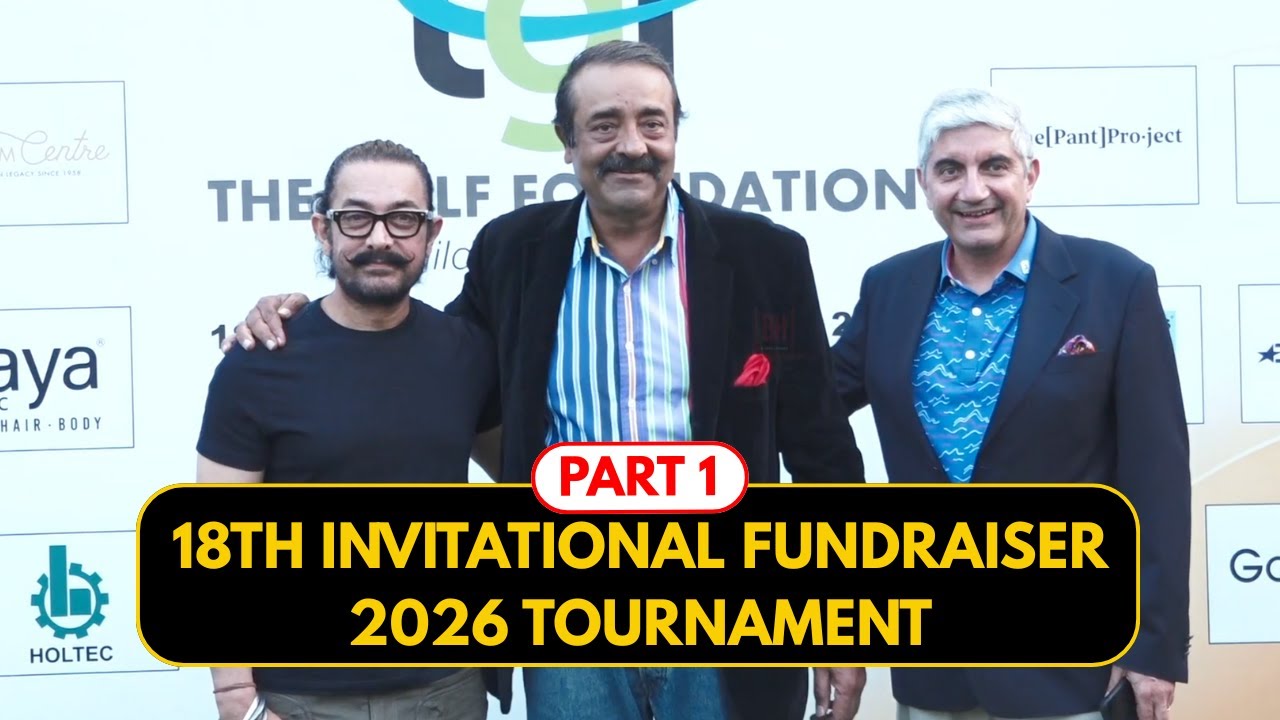 Aamir Khan At 18th Invitational Fundraiser 2026 Tournament Organised By The Golf Foundation