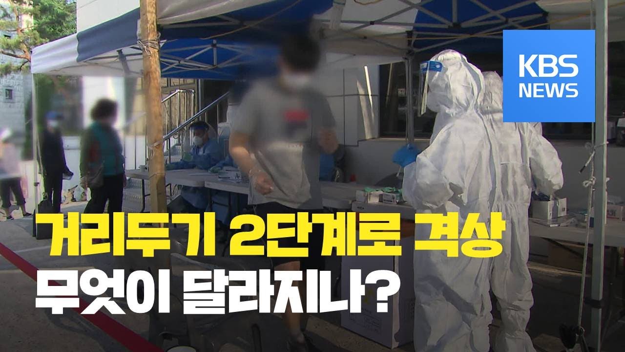 서울&middot;경기 사회적 거리두기 2단계 &lsquo;격상&rsquo;&hellip;내일부터 시행 / KBS뉴스(News)