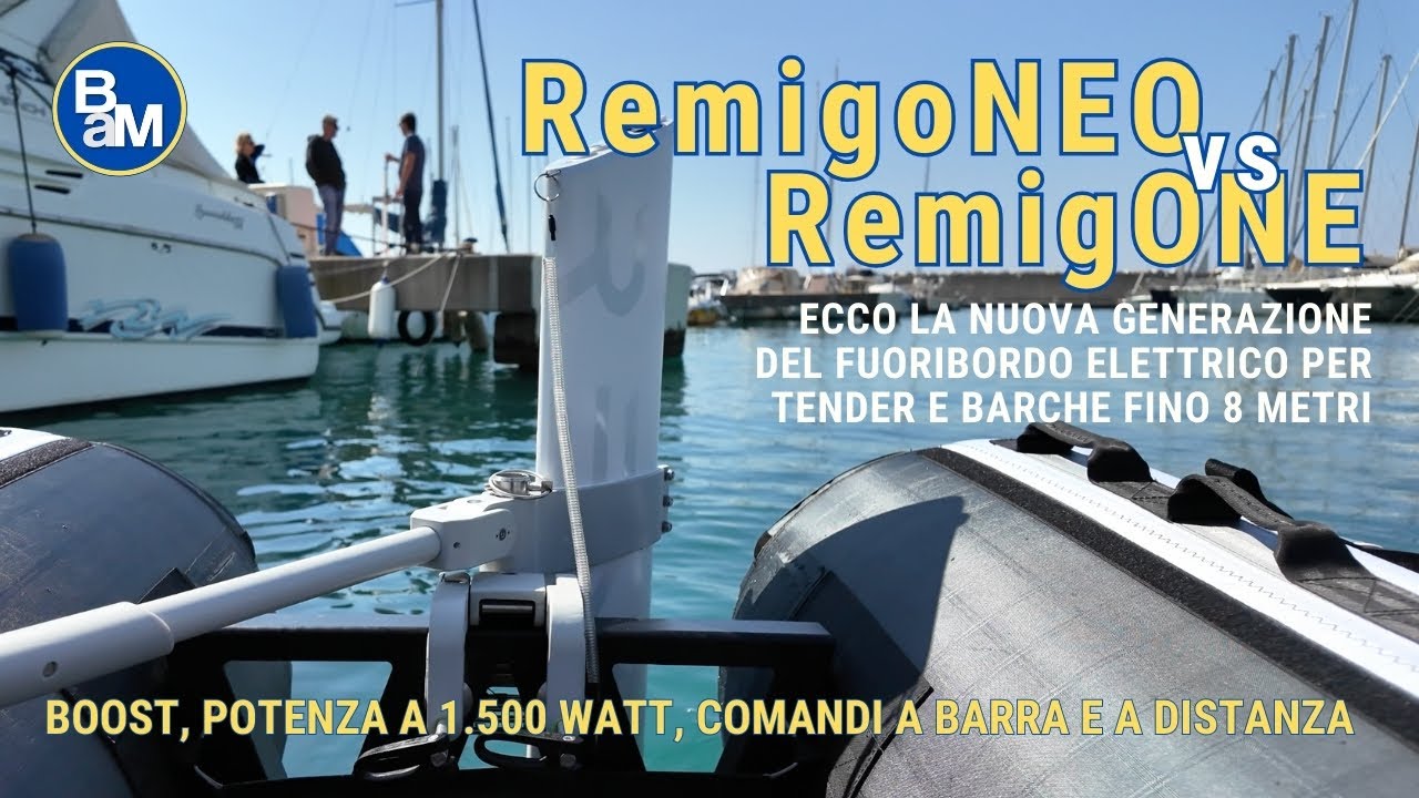 RemigoOne vs RemigoNeo: ecco la nuova versione del fuoribordo elettrico per tender e barche fino 8 m