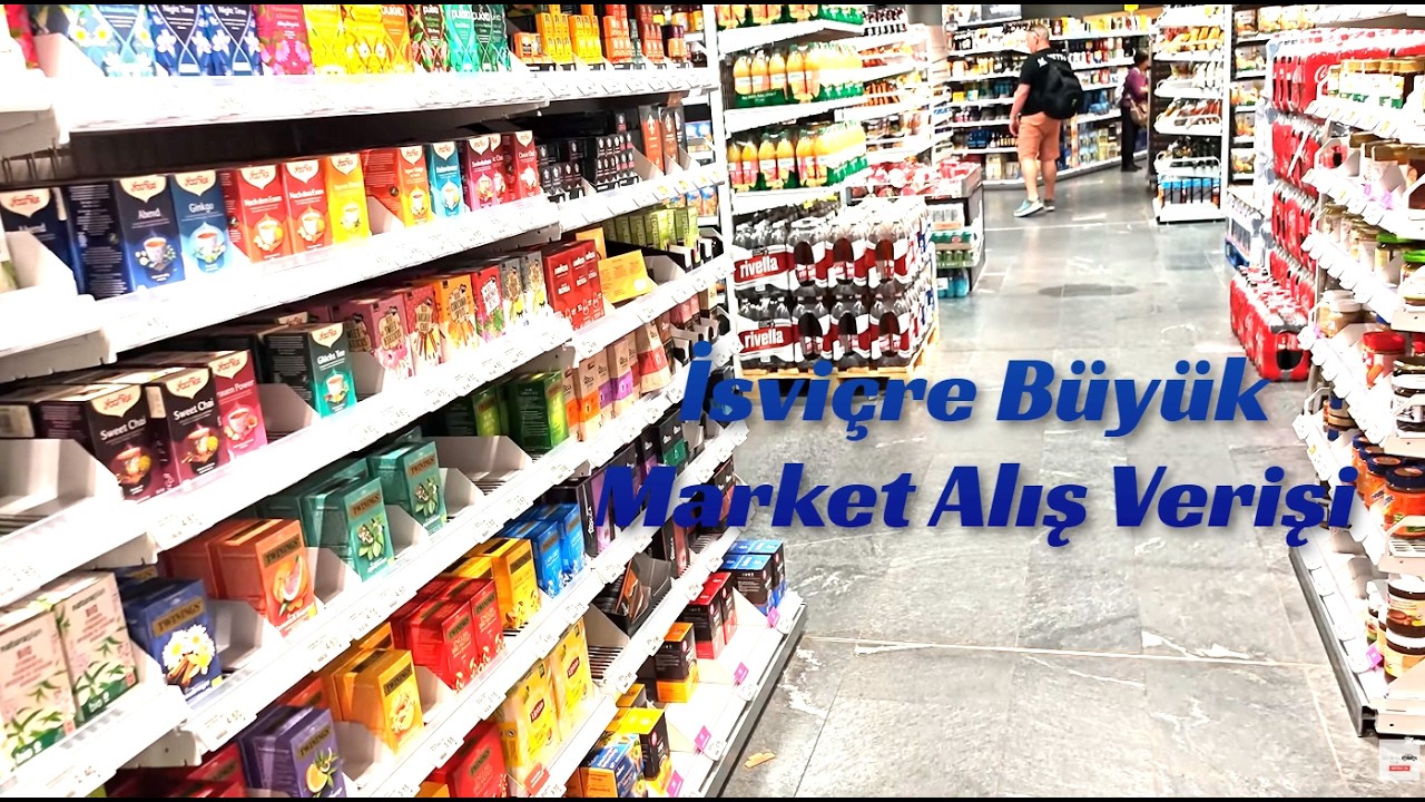 İsviçre de Büyük Market Alış Verişimiz