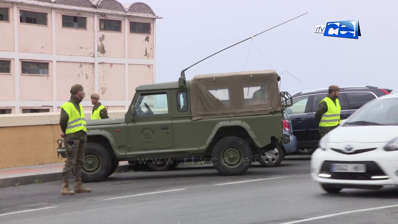 Comienza el despliege del Ejército en las calles de Ceuta
