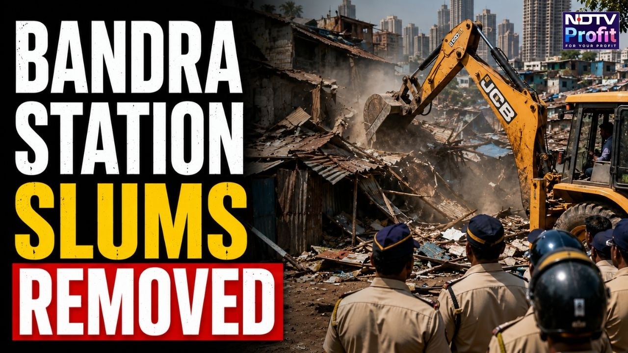 Watch: Western Railway's Massive Anti-Encroachment Drive In Bandra's Garib Nagar