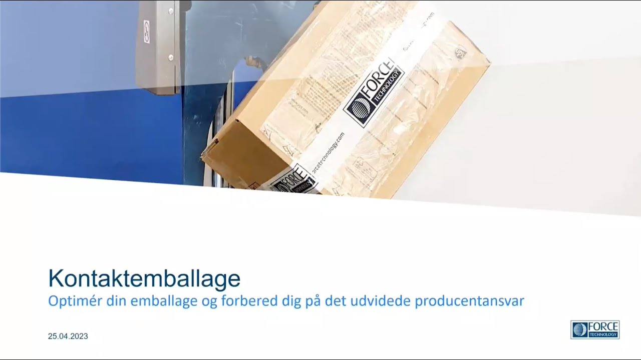 Webinar: Kontaktemballage og producentansvaret